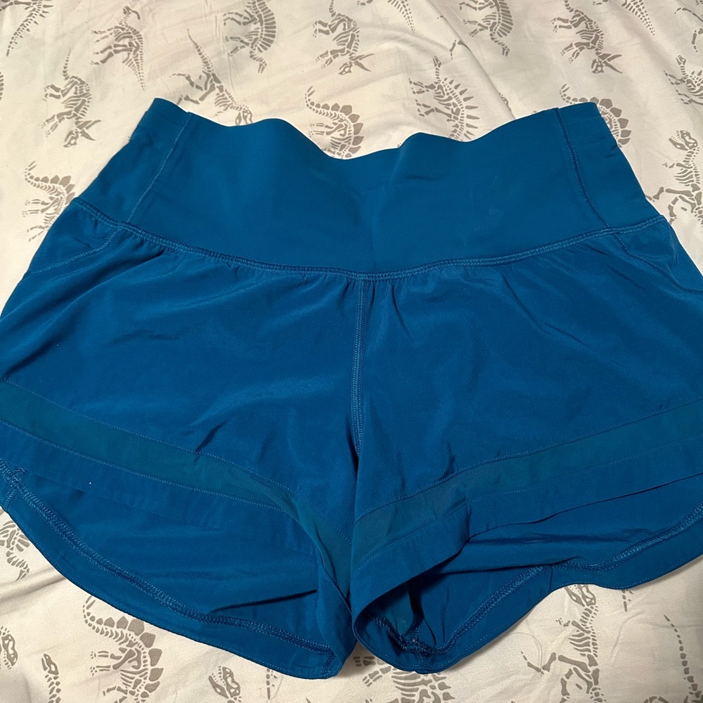 blue lululemon shorts